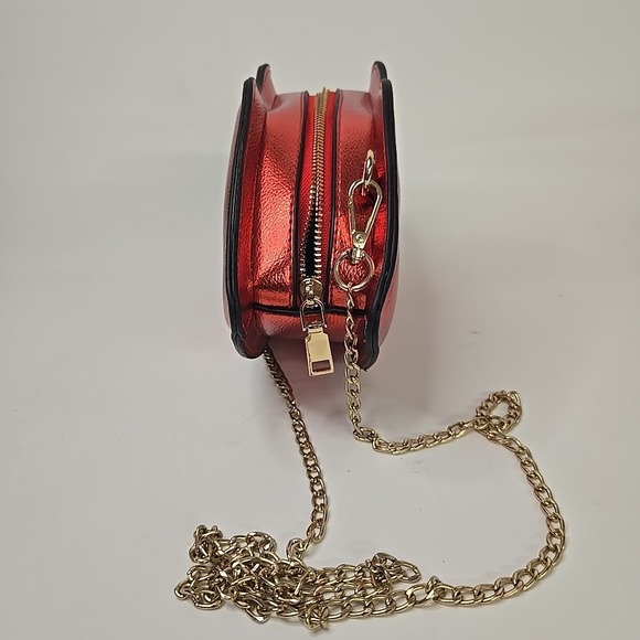 Secret Kisses Lip Shaped Crossbody Purse Clutch Hand Bag Prom Club Hoco Punchy - Picture 2 of 4